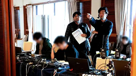 ライブ配信を代行して運営している風景